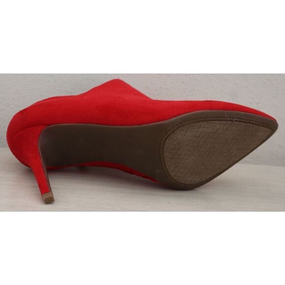 Jessica Simpson Women's Sz 9M Red Averna3 Faux Suede Heeled Ankle Booties - Picture 8 of 10